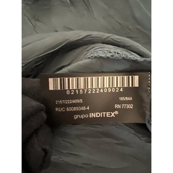 Zara Textured Satin Crinkled Look Button-Up Blouse - Picture 5 of 6